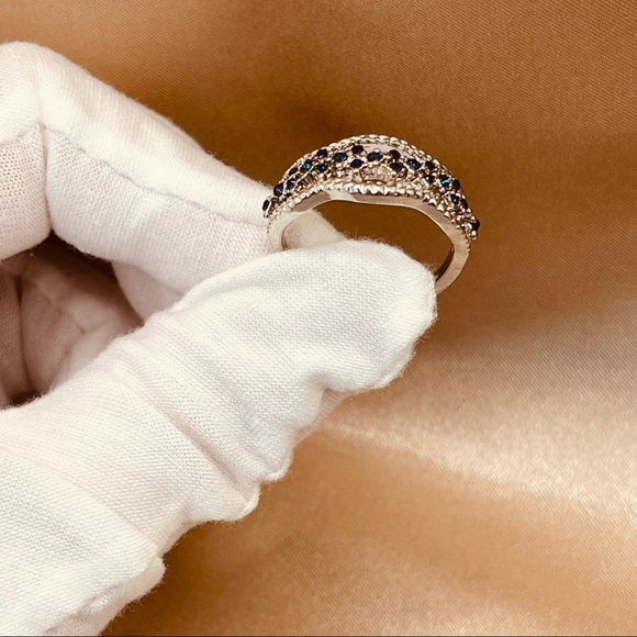 ✨✨✨_ 2x$60_ 925 Sterling Silver CZ Band Ring - Picture 8 of 16
